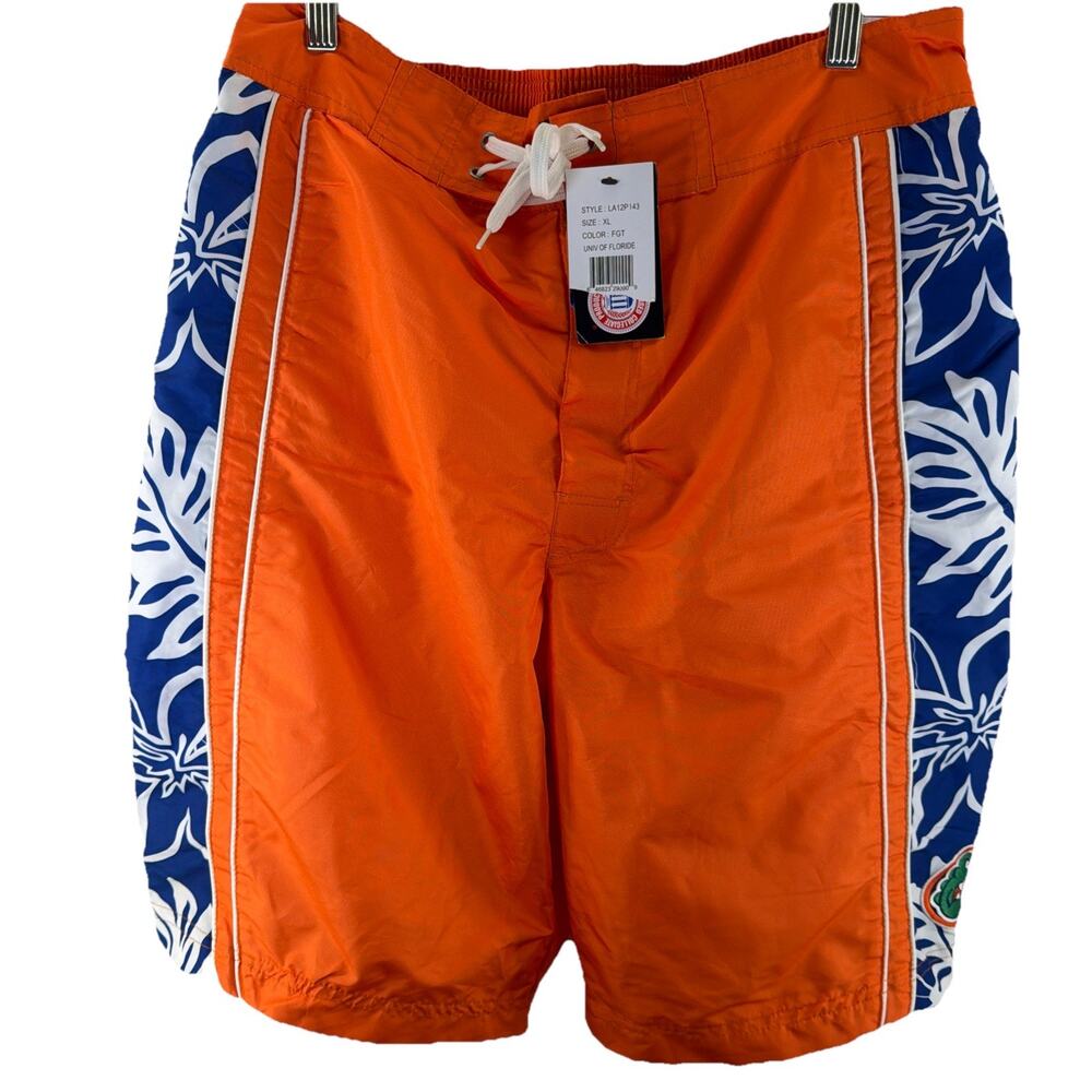 NWT UF Florida Gators Lined Swim Trunks Mens Size XL Sports By Carl Banks NCAA